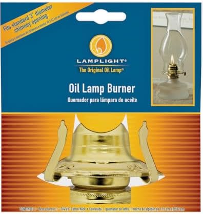 31507 Brass Oil Lamp Burner, Large