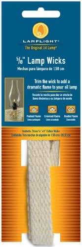 Replacement Oil Lamp Wick 5/8 in Flat 8 in 3-Pack
